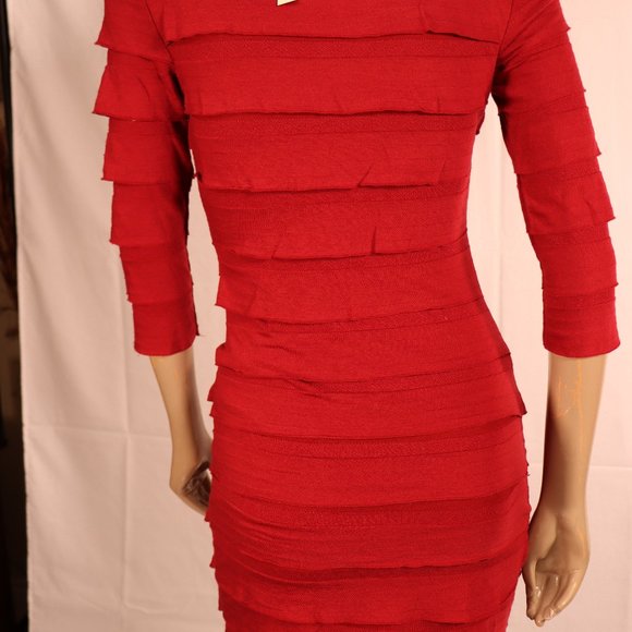 MAX STUDIO Red Dress Size Small - Picture 5 of 6